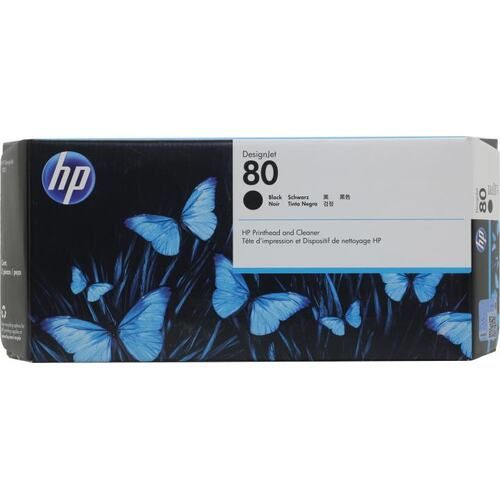 HP No 80 Printhead BLACK & Cleaner  for DesignJet 1055/1050c (C4820A) (EXPIRED)