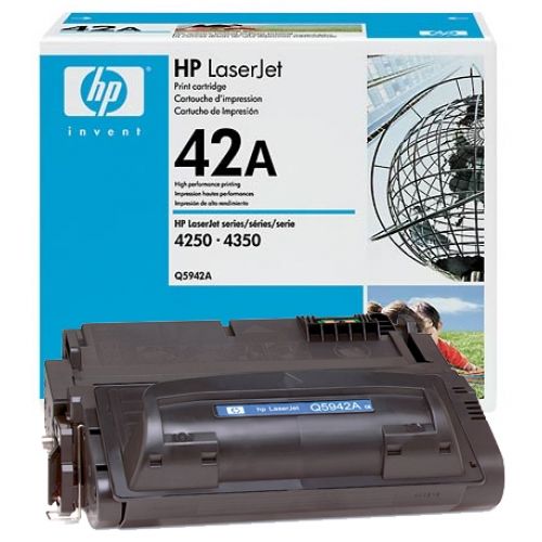 HP 42A Black Toner Crtr 10k Pgs Q5942A 4240 4250 4350