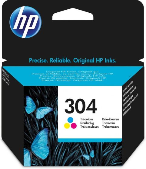 HP No 304 Black Tri-Color Ink Crtr 100pages (N9K05AE)