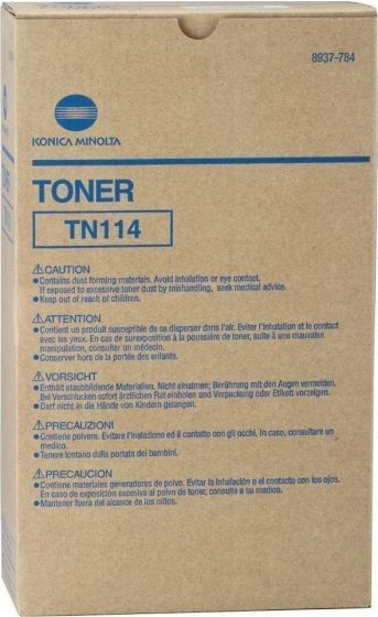 Konica Minolta TN-114 Toner Bottles 2x 11k pgs ORIGINAL 8937784 TN114