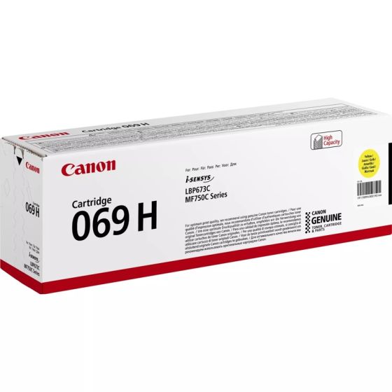 Canon 069H Yellow Toner high Capacity  LBP673/MF75x SERIES 5,5k pgs 5095C002