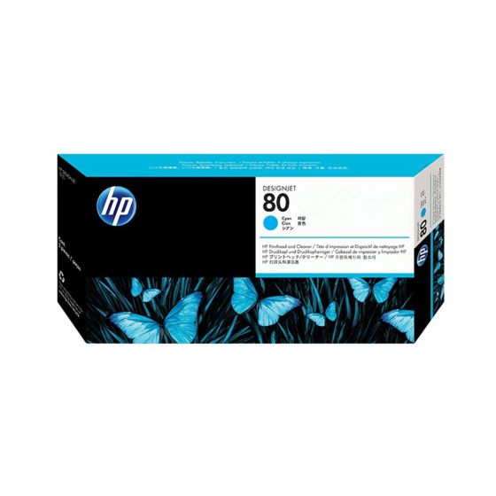 HP No 80 Printhead Cyan & Cleaner 2.2K Pgs for DesignJet 1055/1050c (C4821A) (EXPIRED) Τελευταία Τεμάχια!