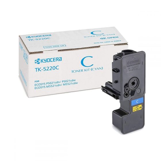 Kyocera TK-5220C Original Cyan Toner  - 1,2K Pgs (1T02R9CNL1)