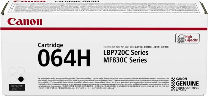 Canon 064H Toner Laser Black for LBP720C/MF830C 13.4K Pgs (4938C001)