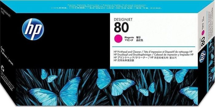 HP No 80 Printhead Magenta & Cleaner C4822A DesignJet 1050c