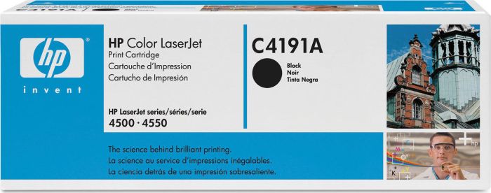 HP LaserJet Black Toner Cartridge, 9000 Pages, C4191A