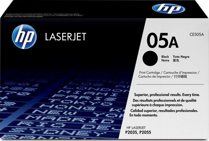 HP 05A LaserJet Black Toner Crtr 2,3k pgs CE505A P2035 P2055