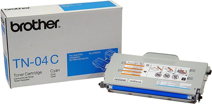 BROTHER TN-04C Cyan Toner, 6600 Pages