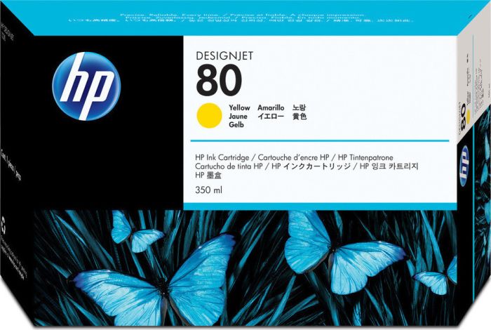 HP No 80 Yellow Ink 350ml (C4848A) (EXPIRED) Τελευταία Τεμάχια!