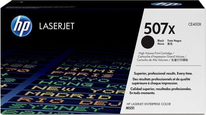 HP 507X LaserJet Black Toner Crtr 11k Pgs CE400X M551