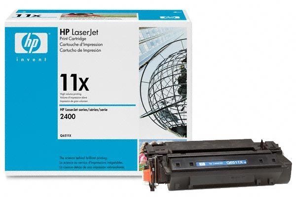 HP 11X LaserJet Black Toner Cartridge, 12000 Pages, Q6511X
