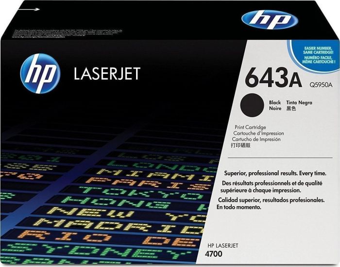 HP 643A Laserjet Black toner Cartridge 11k Q5950A