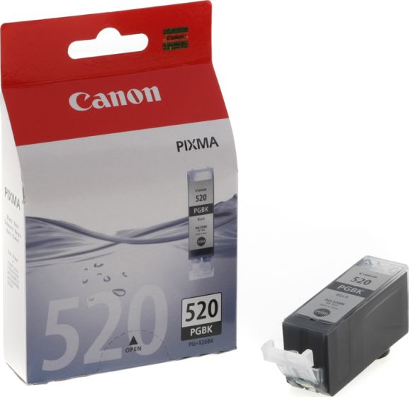 Canon PGI-520 Black Inkjet Ink 19ml 350 Pgs (2932B001)