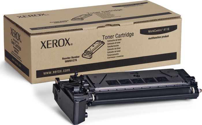 Xerox 006R01278 Black Toner WC 4118 Fax 2218 8k pgs