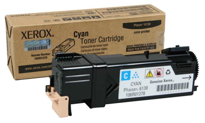 Xerox 106R01278 Cyan Toner 1.9K Pgs Phaser 6130