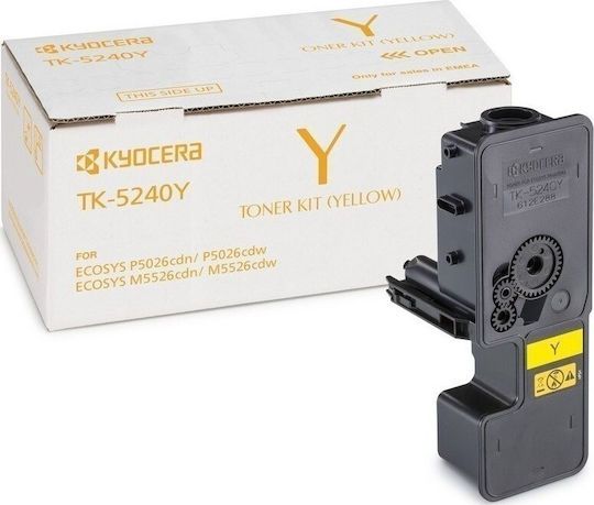 Kyocera TK-5240Y Γνήσιο Toner Laser Εκτυπωτή Κίτρινο 3000 Σελίδων 1T02R7ANL0