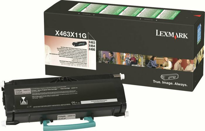 Lexmark X463X11G Toner Laser Black High Yield 15K Pgs