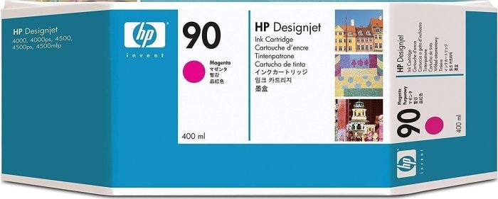 HP No 90 Magenta Ink Crtr LARGE 400ml C5063A