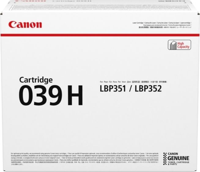 Canon 039H Toner Black High Capacity 25K Pgs (0288C001)