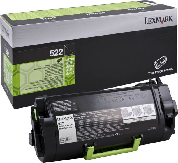 Lexmark 522 Toner Laser Black 6K Pgs (52D2000)