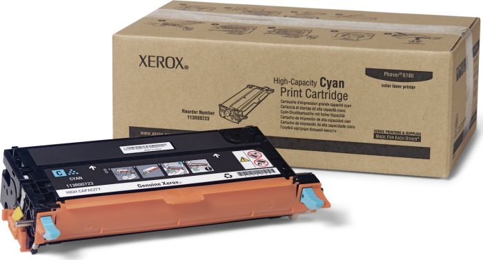Xerox 113R00723 Cyan Crtr Phaser 6180 High Cap 6K Pgs